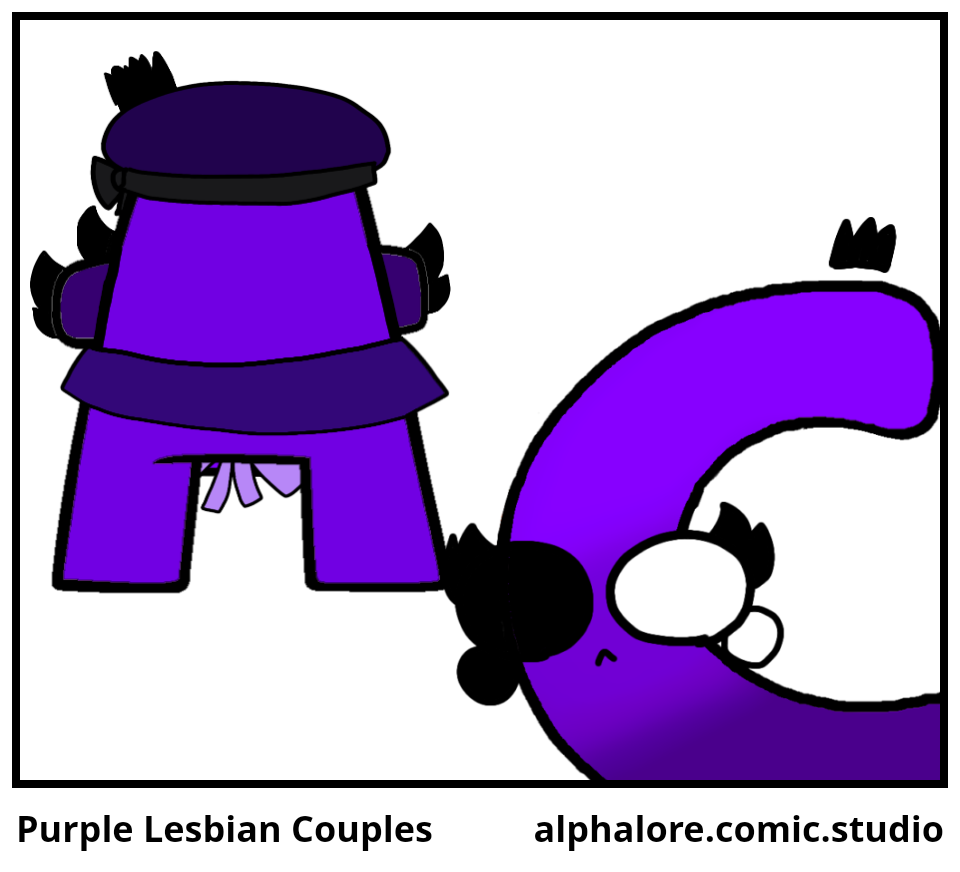 Purple Lesbian Couples