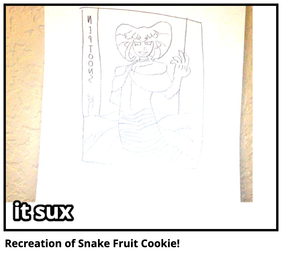 Recreation of Snake Fruit Cookie!