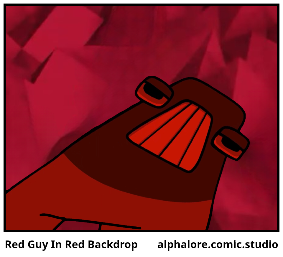 Red Guy In Red Backdrop