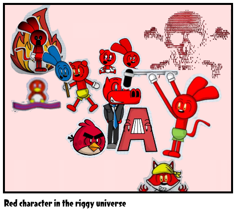 Red character in the riggy universe