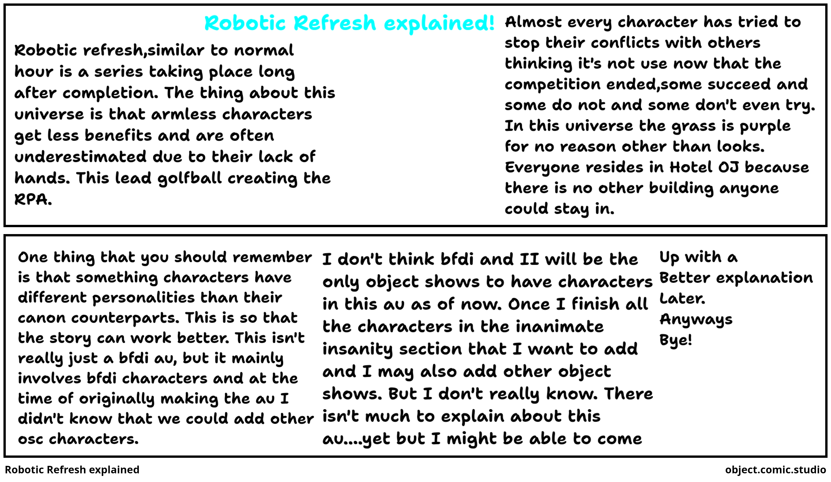Robotic Refresh explained