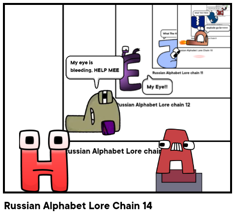 Russian Alphabet Lore Chain 14