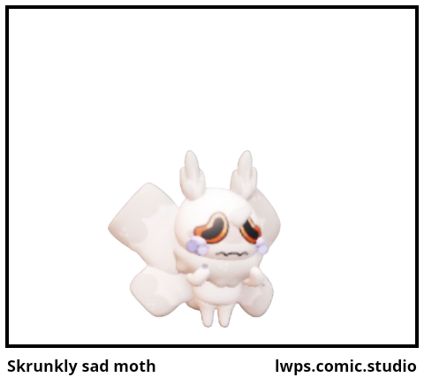 Skrunkly sad moth