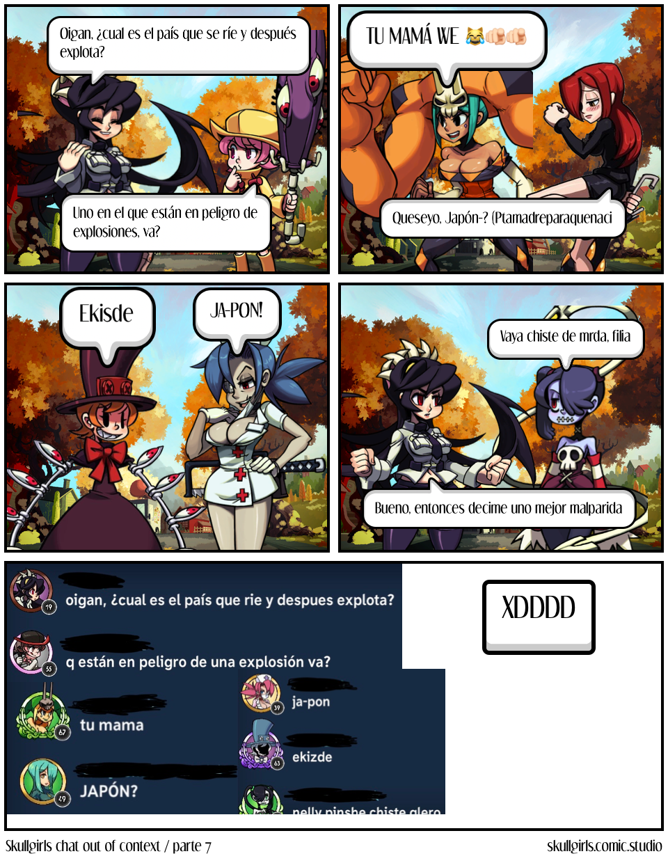 Skullgirls chat out of context / parte 7