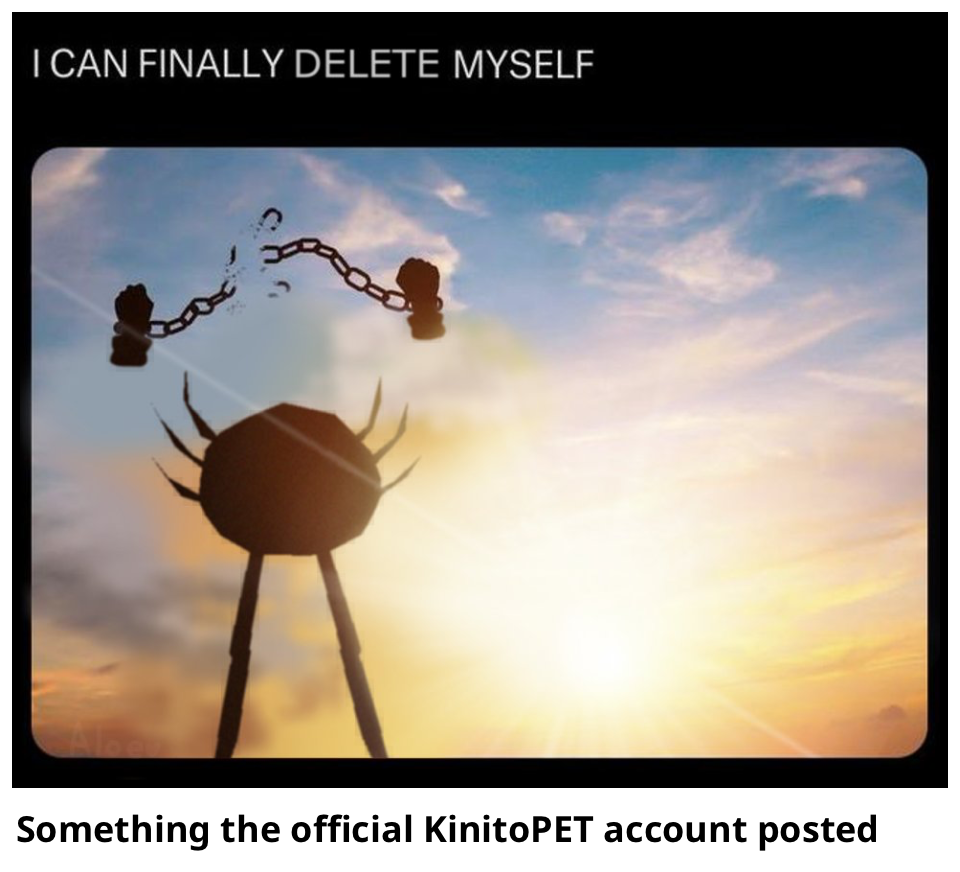 Something the official KinitoPET account posted