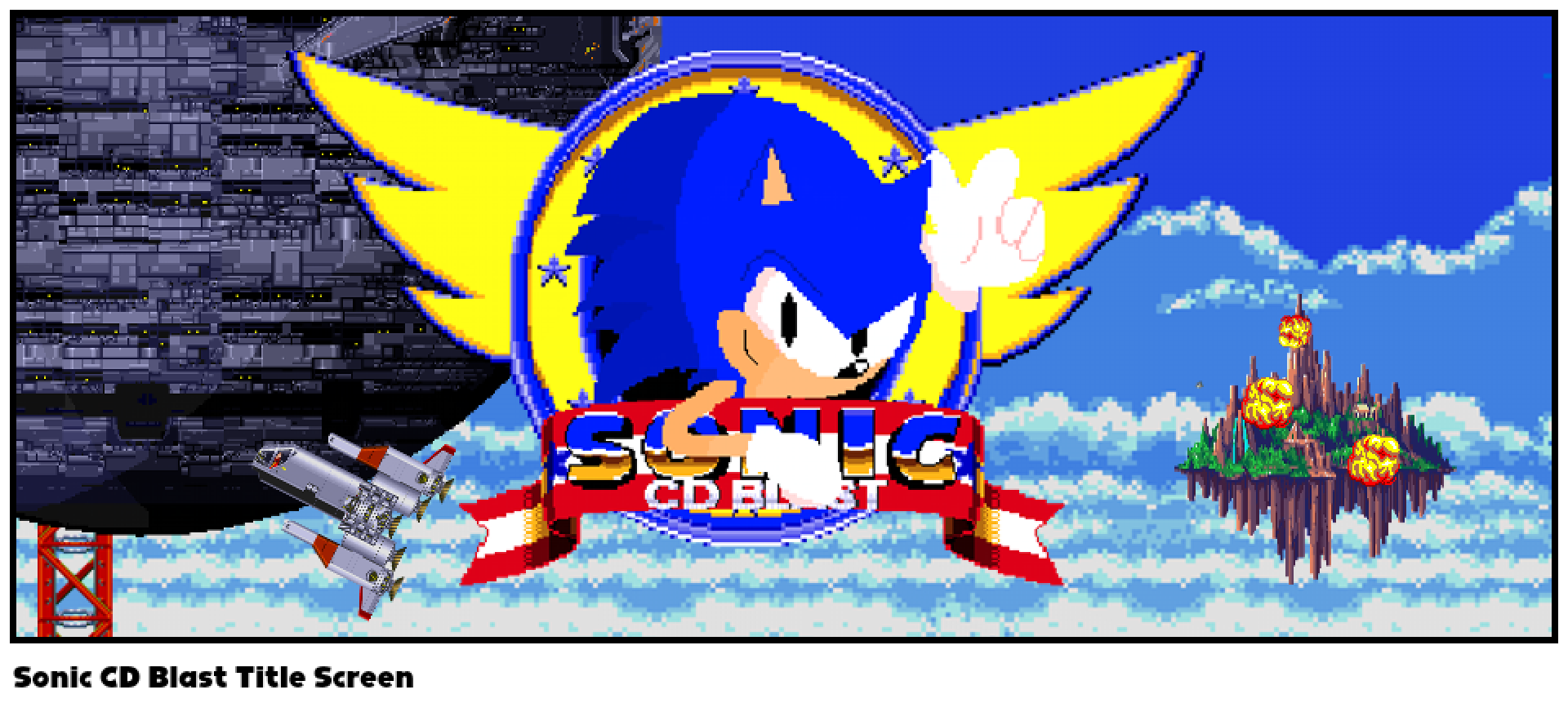 Sonic CD Blast Title Screen