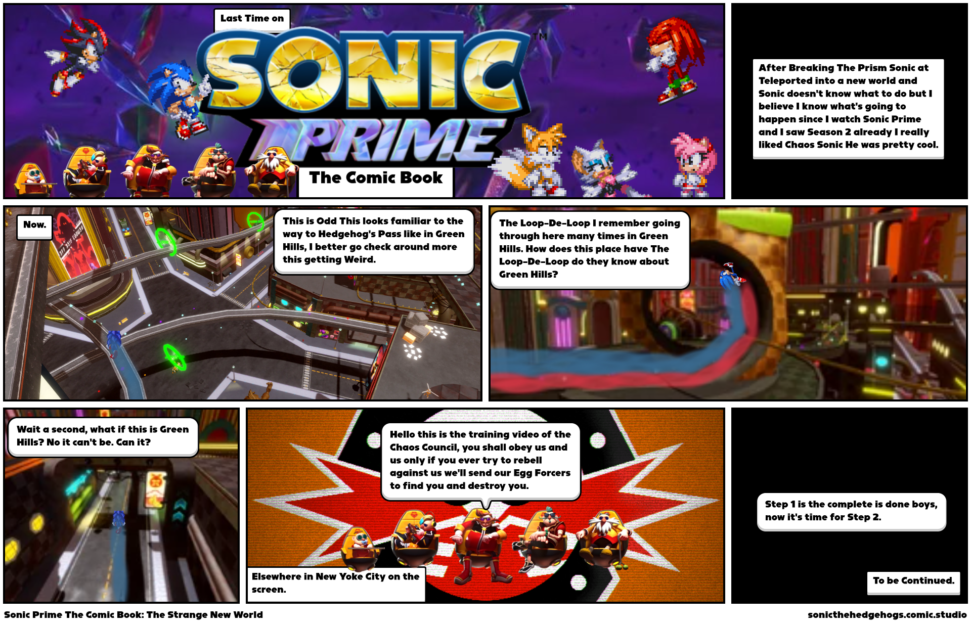 Sonic Prime The Comic Book: The Strange New World