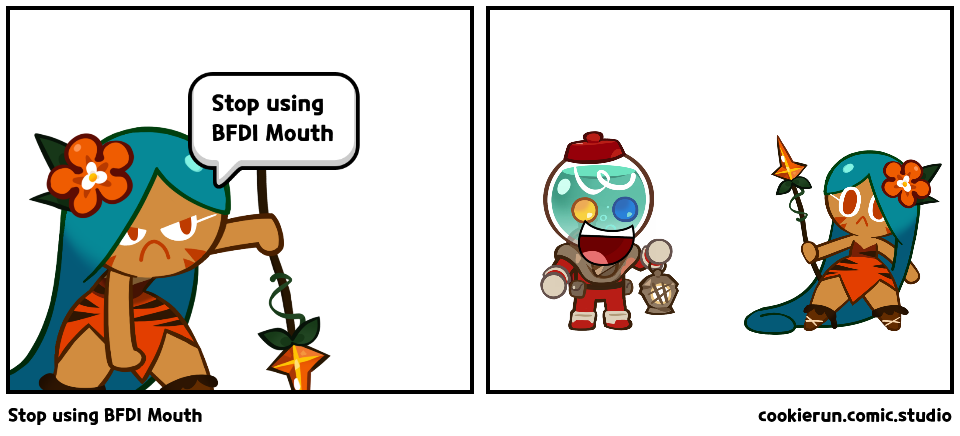 Stop using BFDI Mouth
