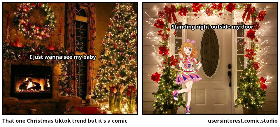 That one Christmas tiktok trend but it's a comic