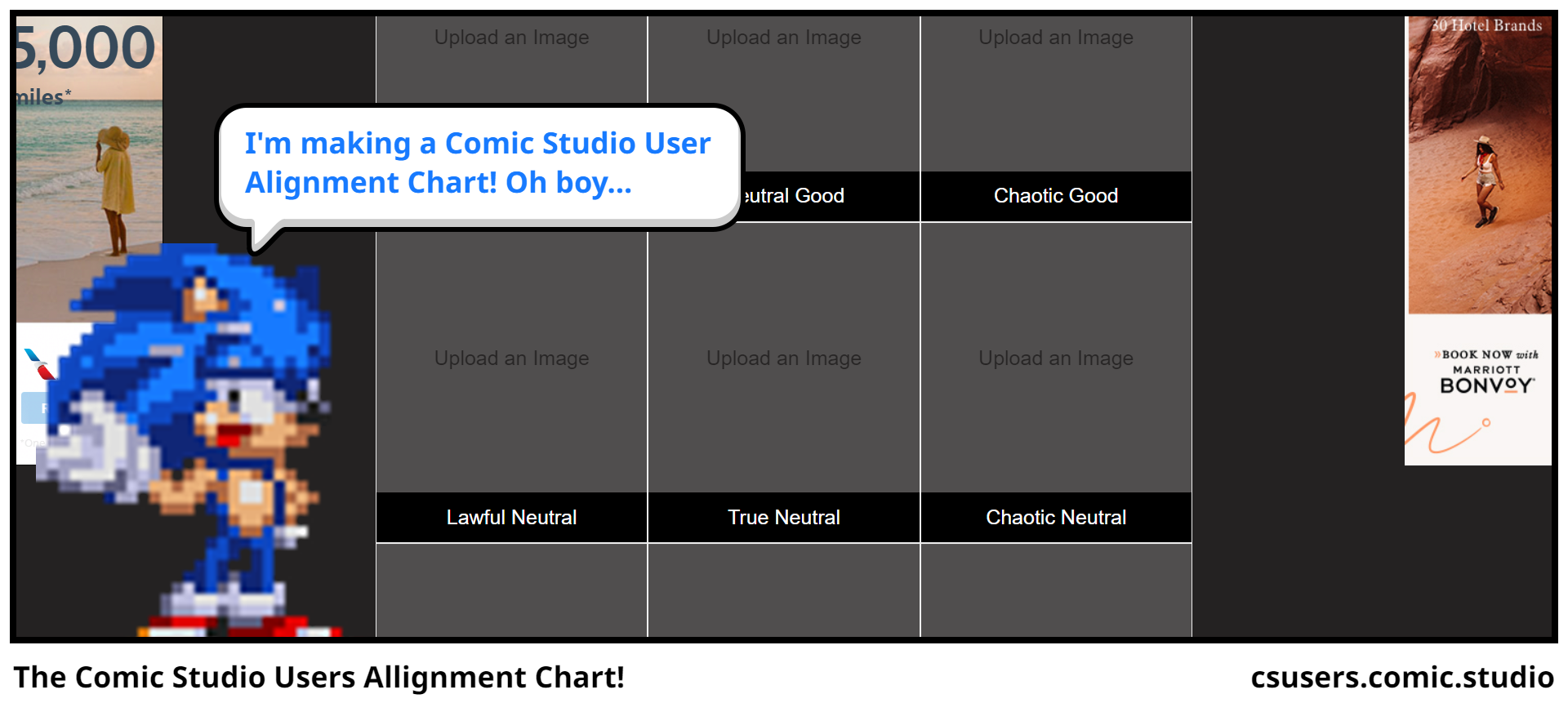 The Comic Studio Users Allignment Chart!