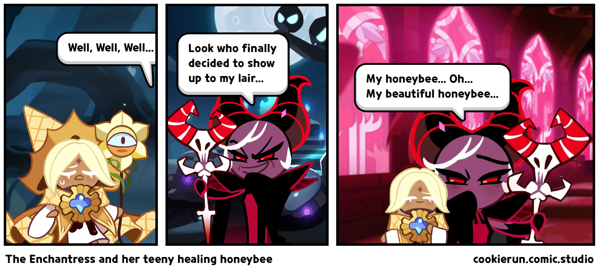 The Enchantress and her teeny healing honeybee