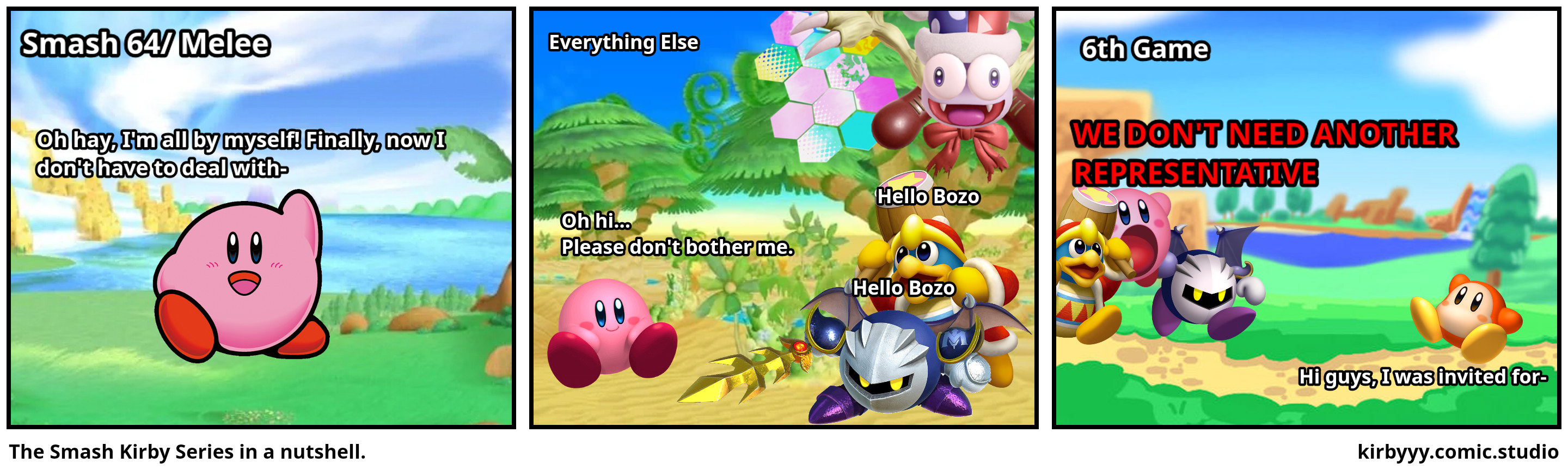 The Smash Kirby Series in a nutshell.