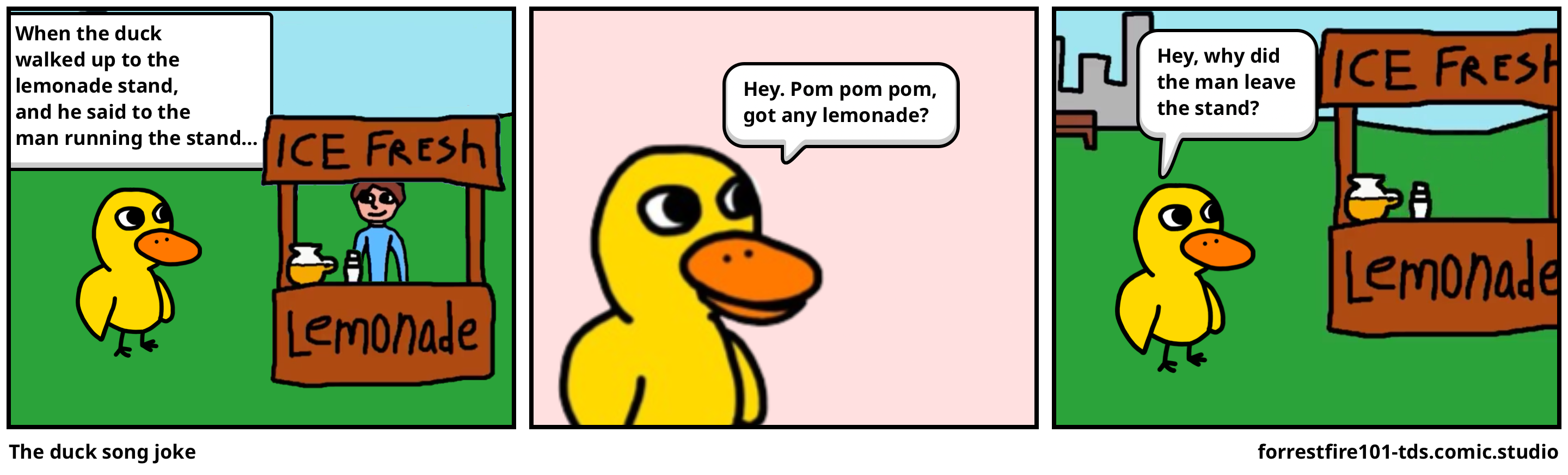 The duck song joke
