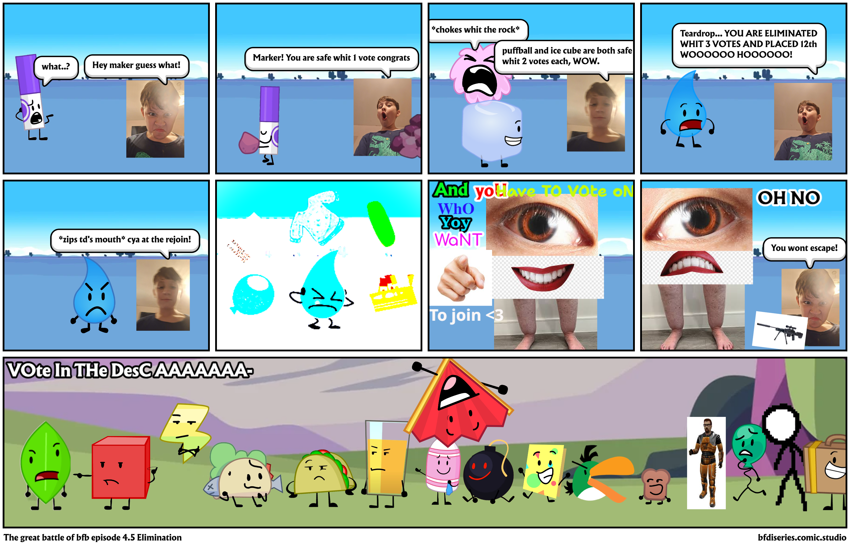 The great battle of bfb episode 4.5 Elimination