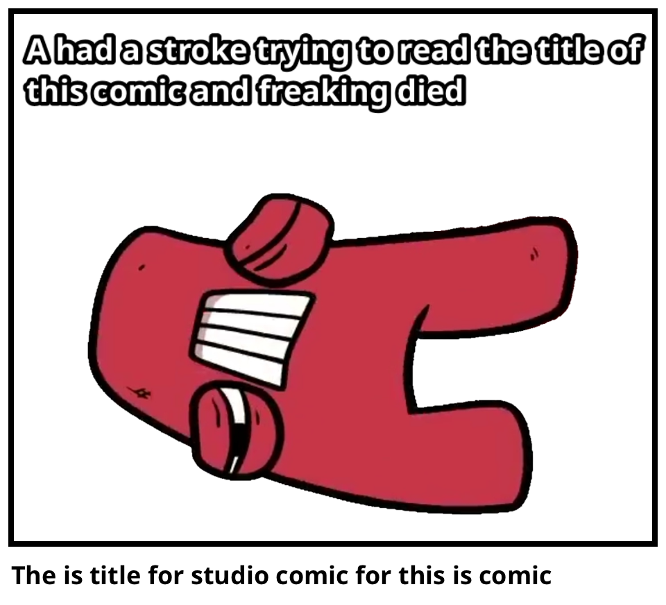 The is title for studio comic for this is comic