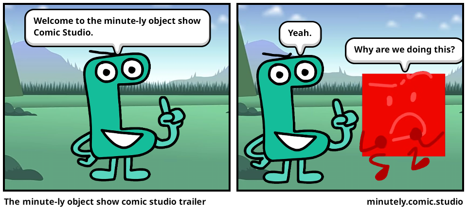 The minute-ly object show comic studio trailer