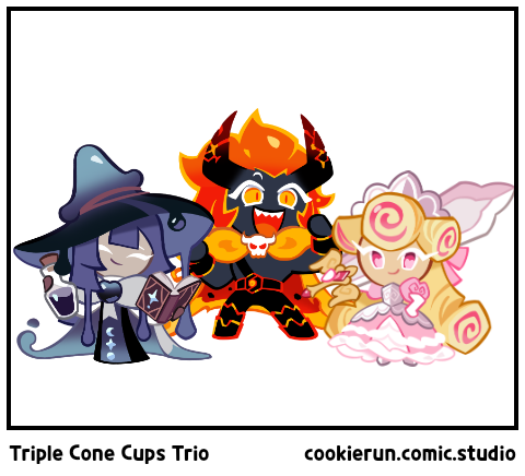 Triple Cone Cups Trio
