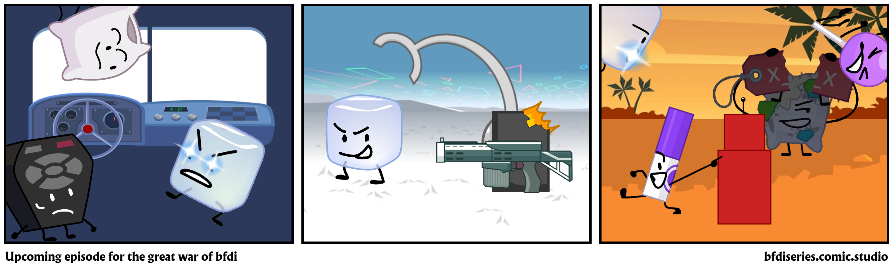 Upcoming episode for the great war of bfdi