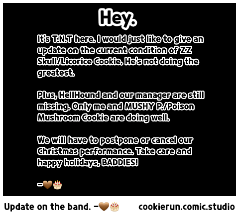 Update on the band. -🤎🎂