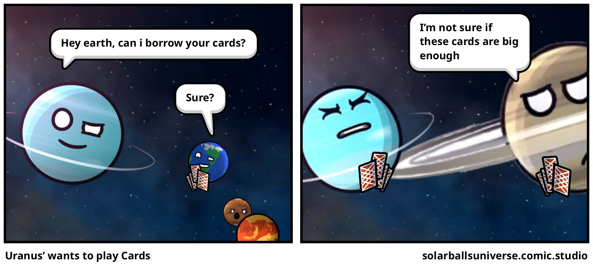 Uranus’ wants to play Cards