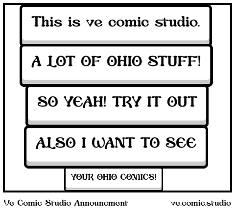 Ve Comic Studio Announcment