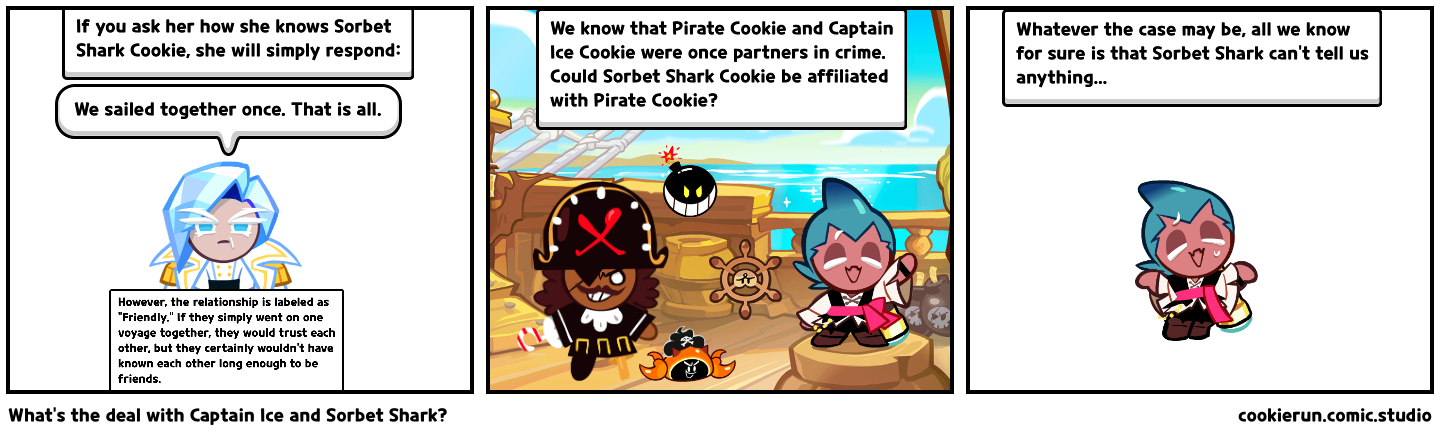 What's the deal with Captain Ice and Sorbet Shark?