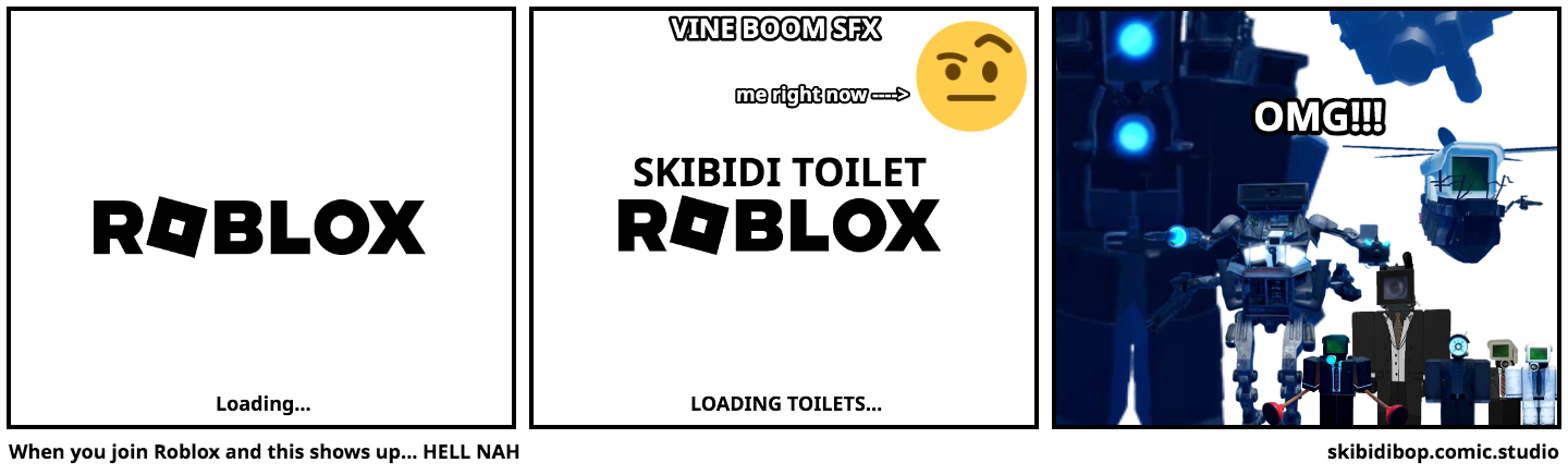 When you join Roblox and this shows up... HELL NAH