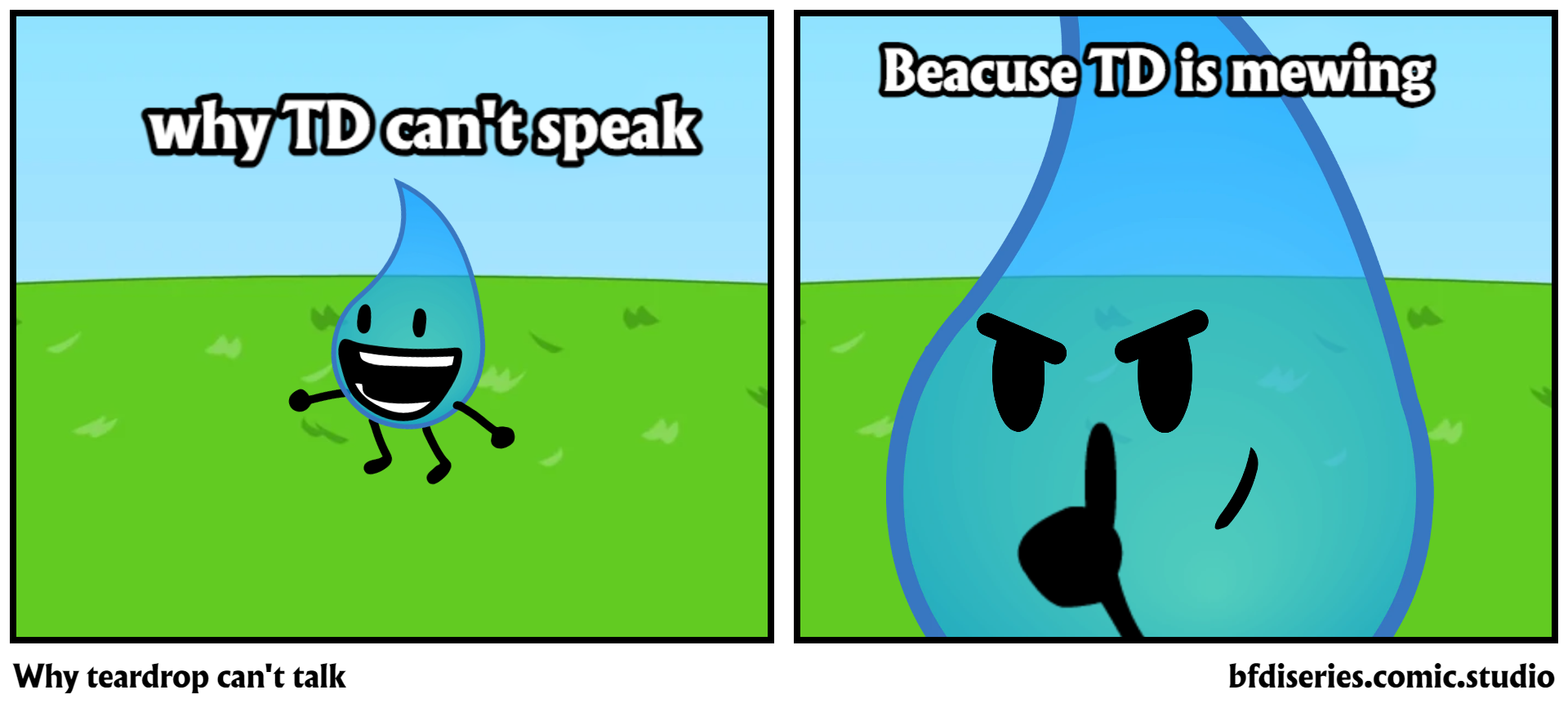 Why teardrop can't talk