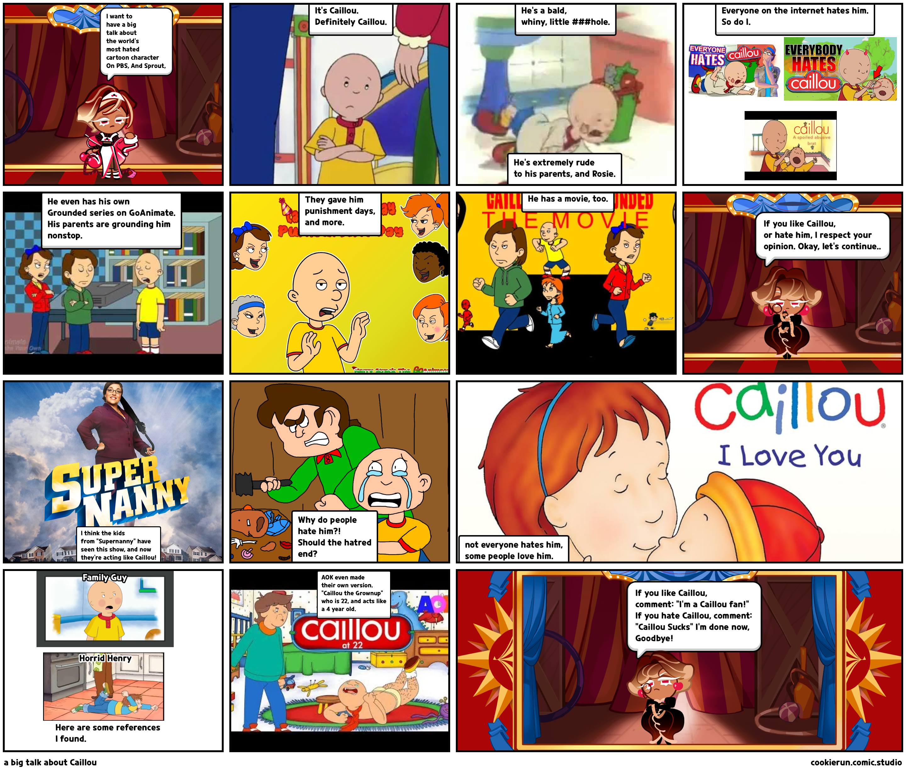 a big talk about Caillou 