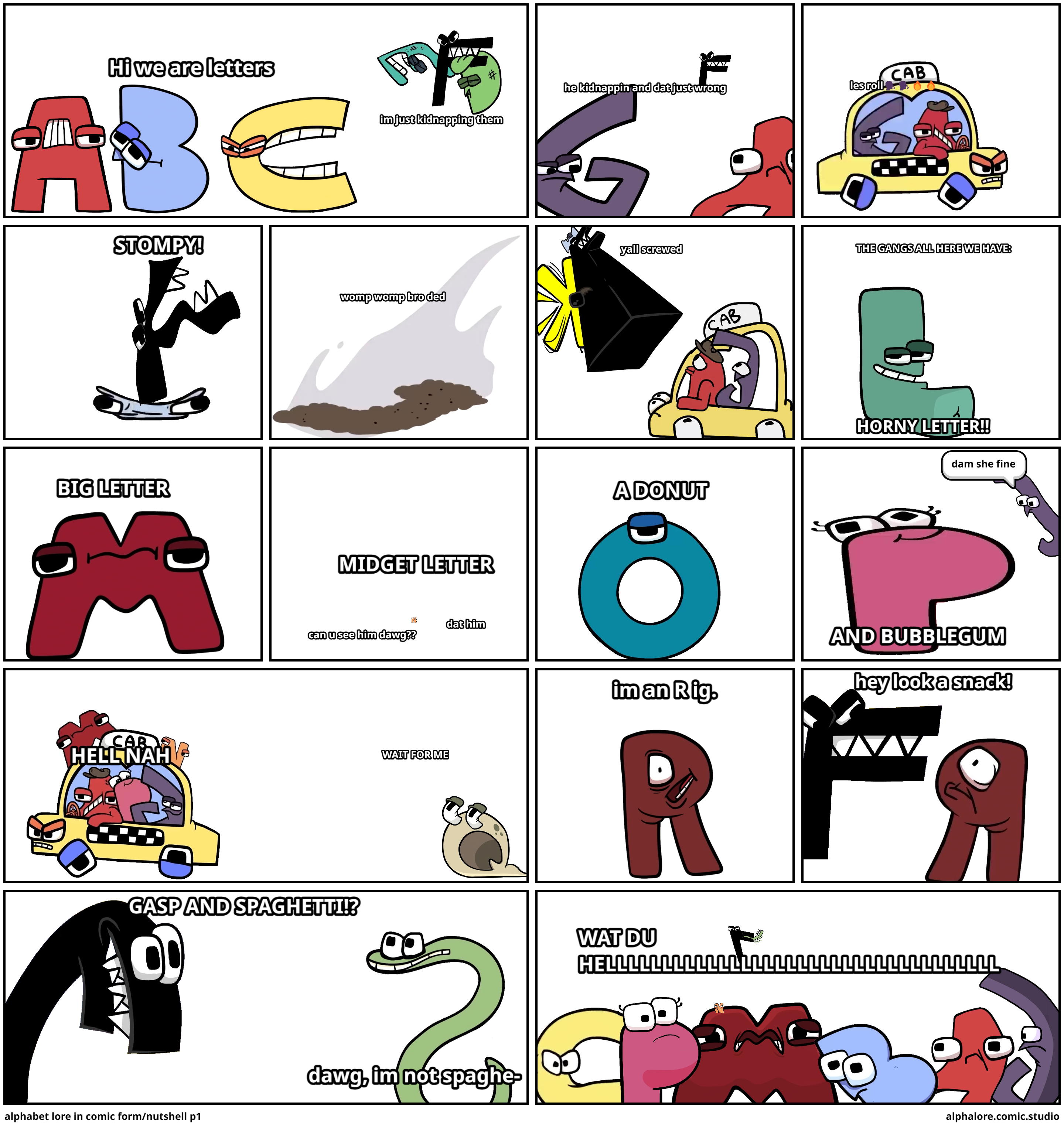 alphabet lore in comic form/nutshell p1