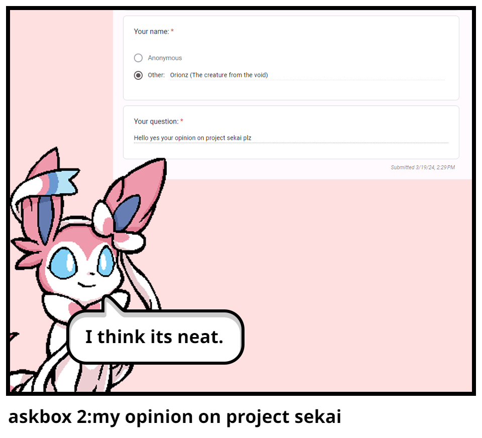 askbox 2:my opinion on project sekai