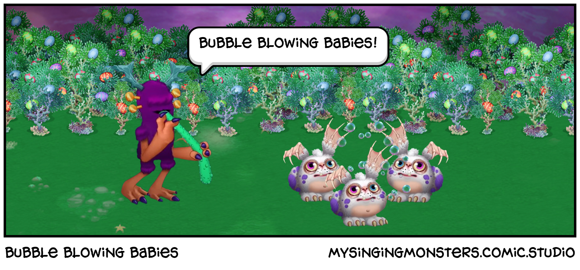 bubble blowing babies
