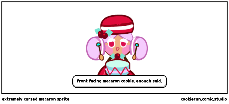 extremely cursed macaron sprite
