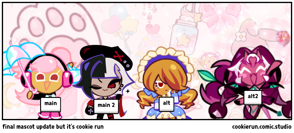 final mascot update but it's cookie run