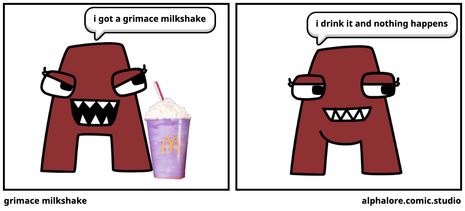 grimace milkshake