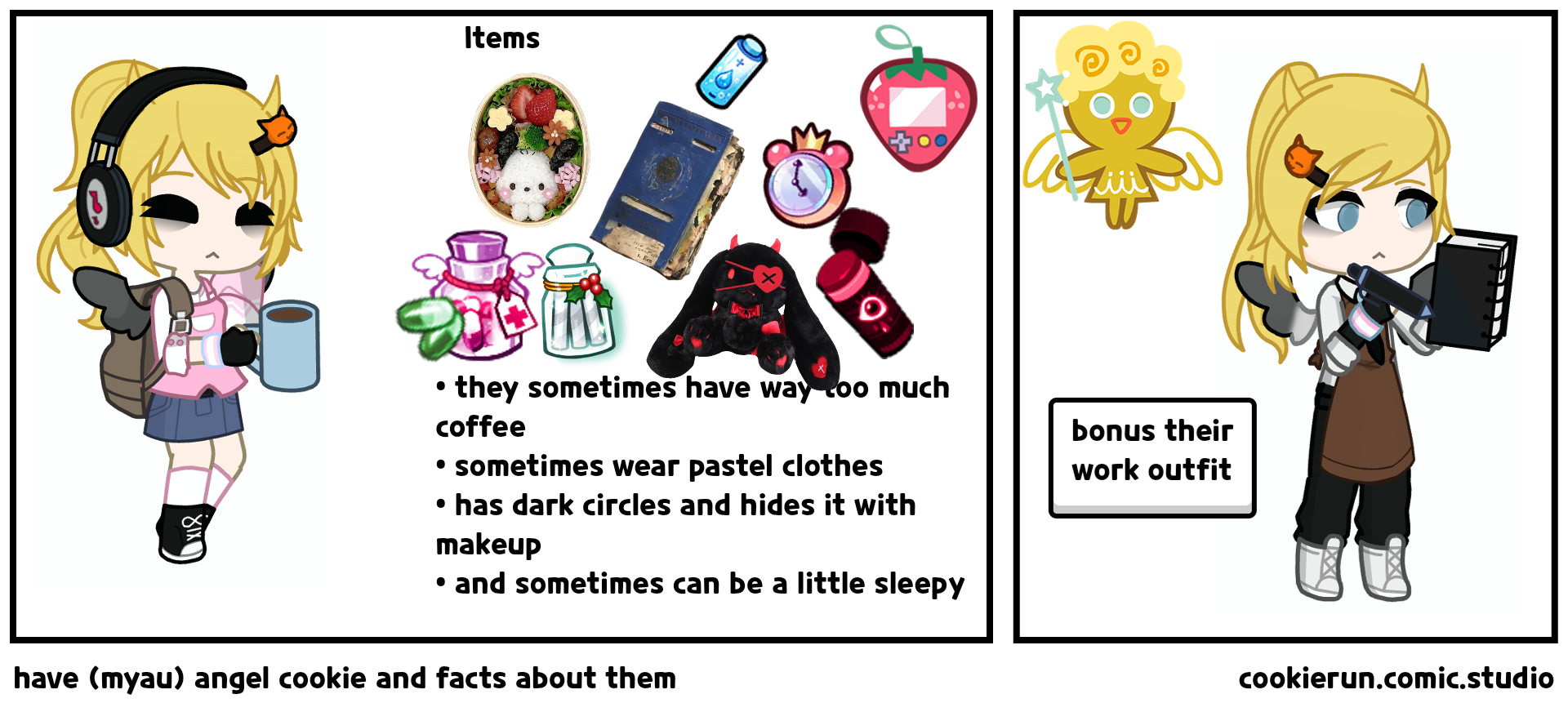 have (myau) angel cookie and facts about them