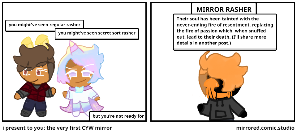 i present to you: the very first CYW mirror