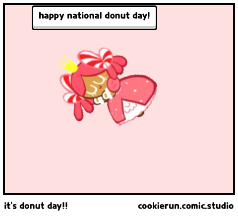 it’s donut day!!