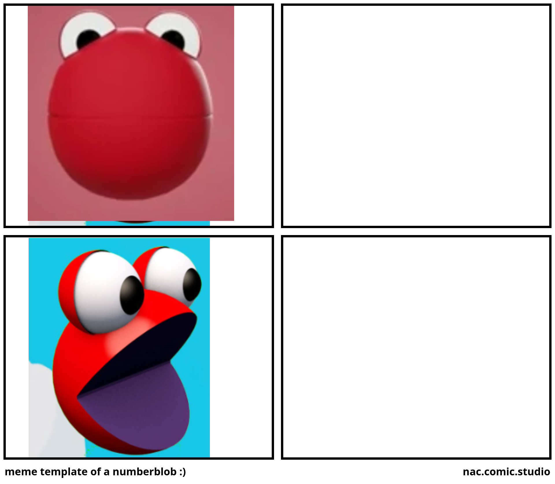 meme template of a numberblob :)