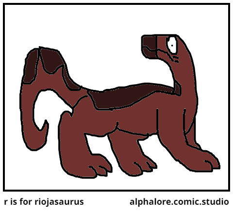 r is for riojasaurus