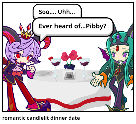 romantic candlelit dinner date