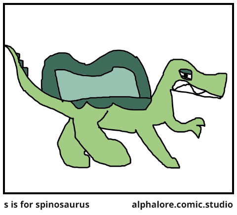 s is for spinosaurus