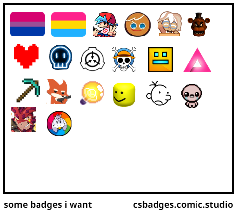 some badges i want