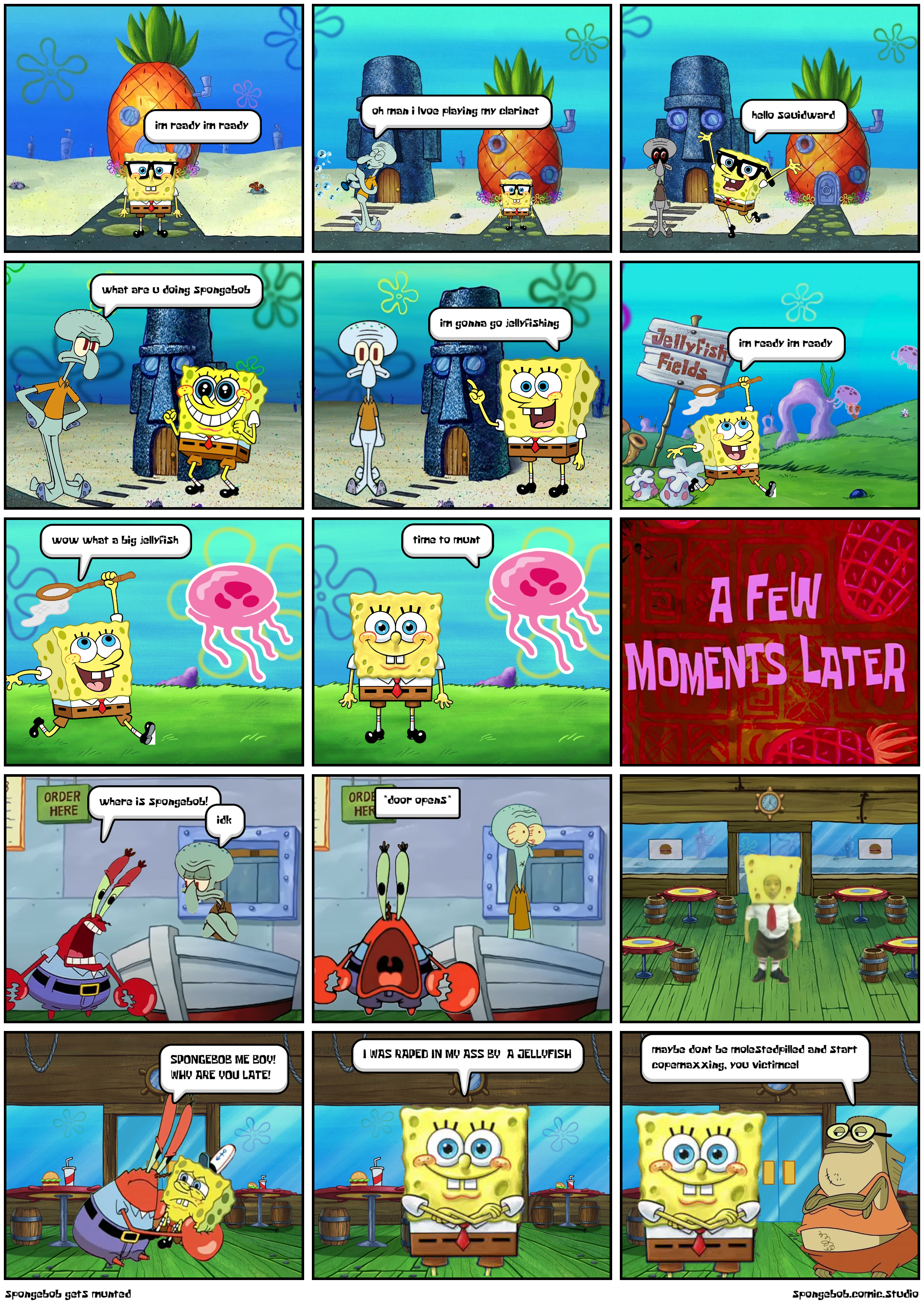 spongebob gets munted