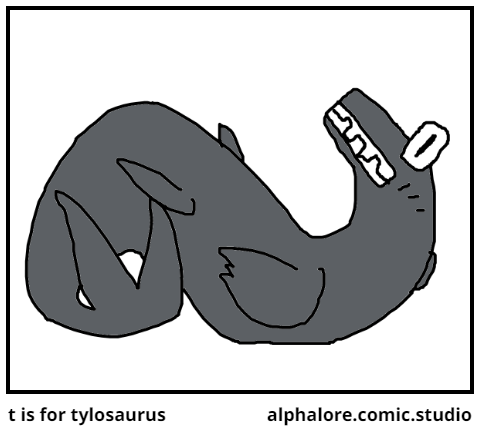 t is for tylosaurus