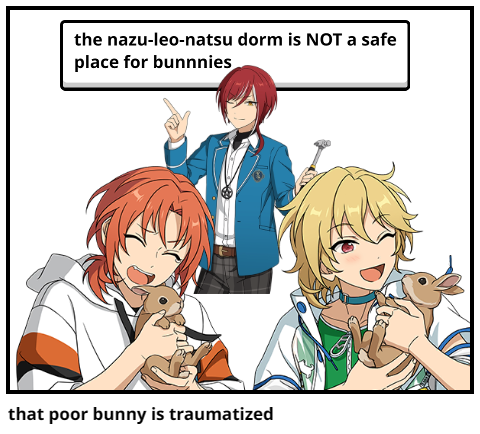 that poor bunny is traumatized