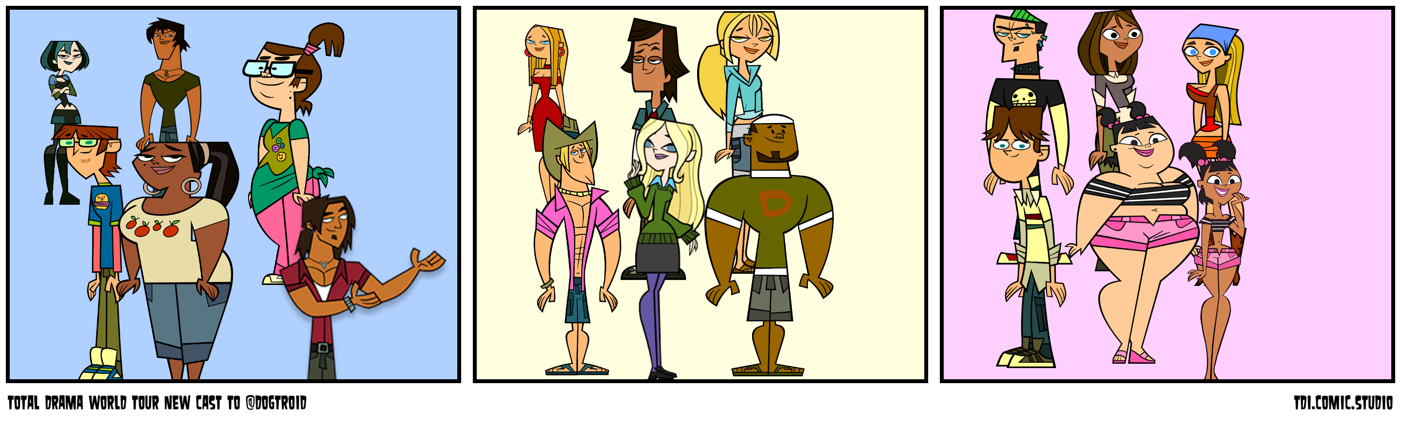 total drama world tour new cast to @dogtroid