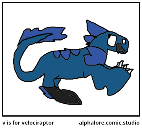 v is for velociraptor