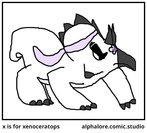 x is for xenoceratops