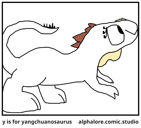 y is for yangchuanosaurus